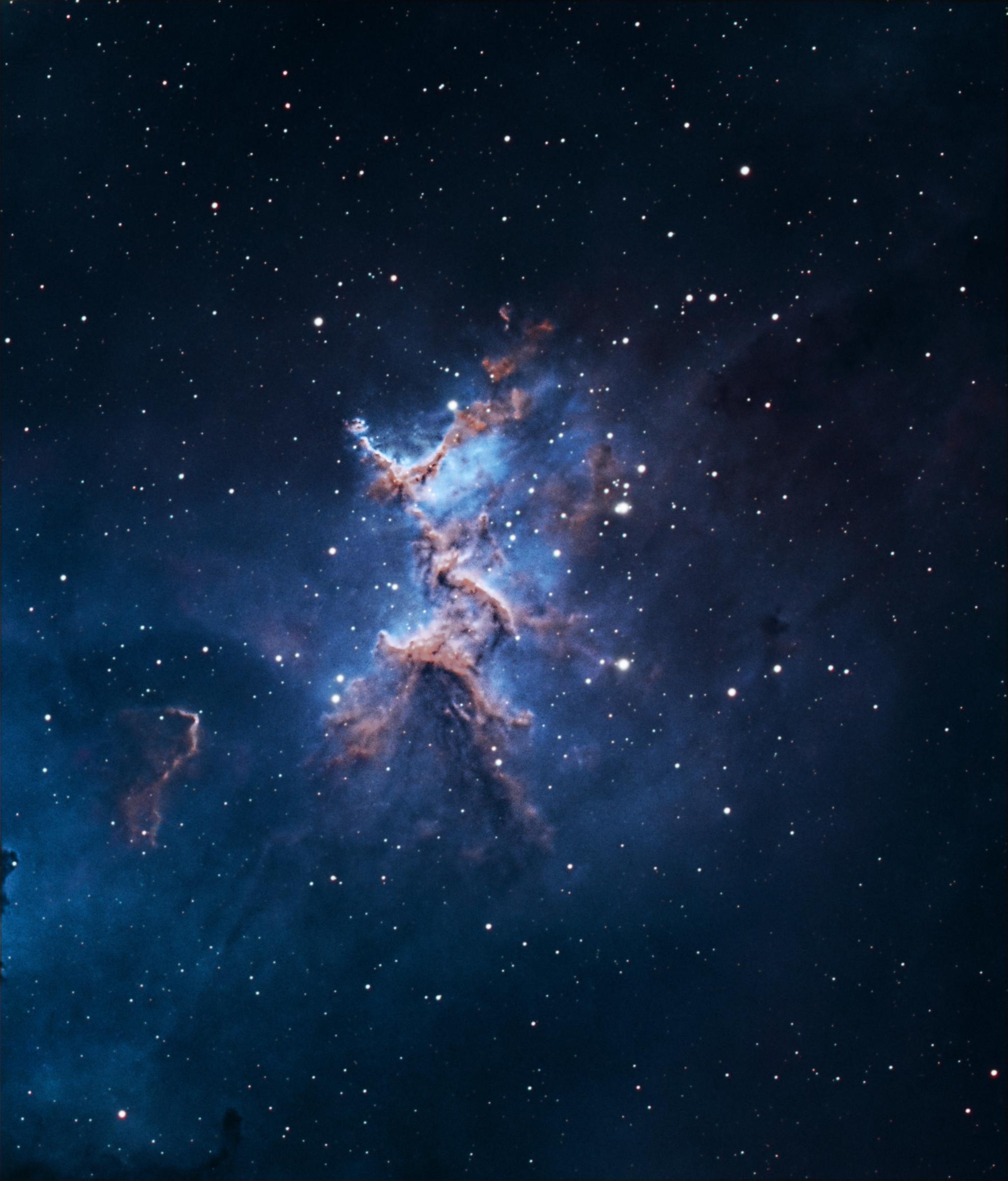 Open Cluster at Center of Heart nebula